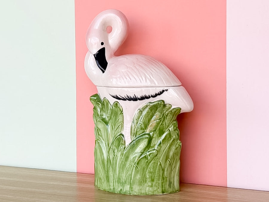 Flamingo Cookie Jar