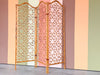 Whimsical Rattan Folding Screen