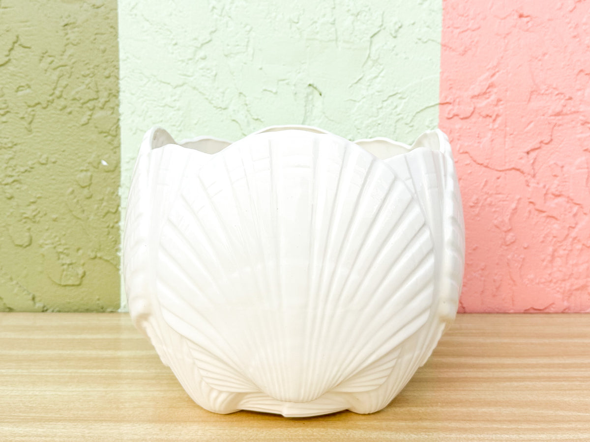 White Shell Cachepot