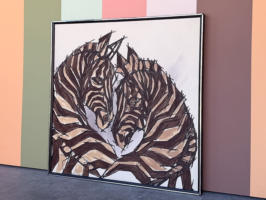 Safari Chic Zebra Art Signed Williams