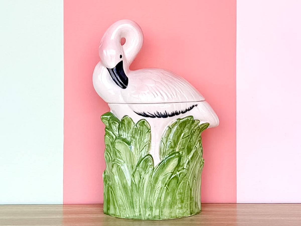 Flamingo Cookie Jar