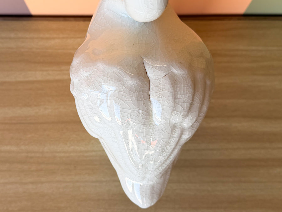 Old Florida Ceramic Crackle Flamingo