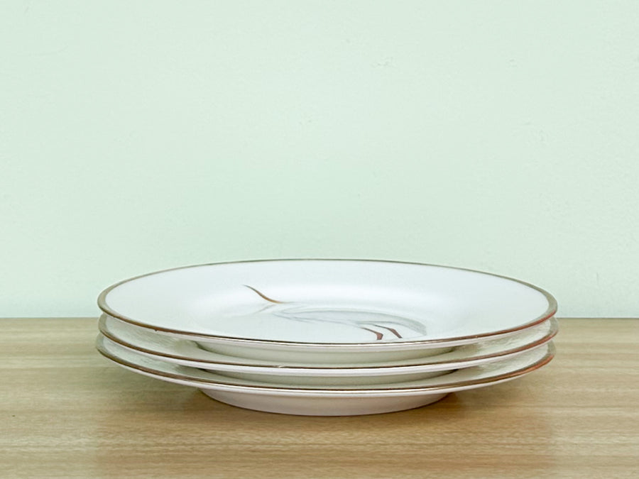 Set of Three Decoupage Bird Plates