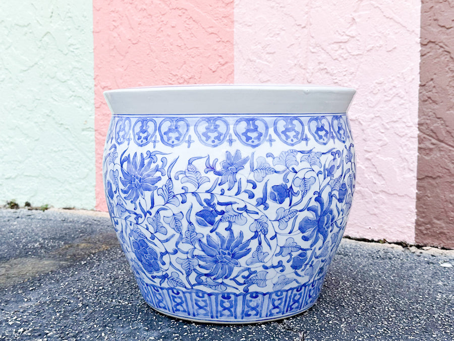 Blue and White Forever Cachepot