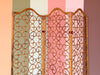 Whimsical Rattan Folding Screen