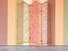 Whimsical Rattan Folding Screen