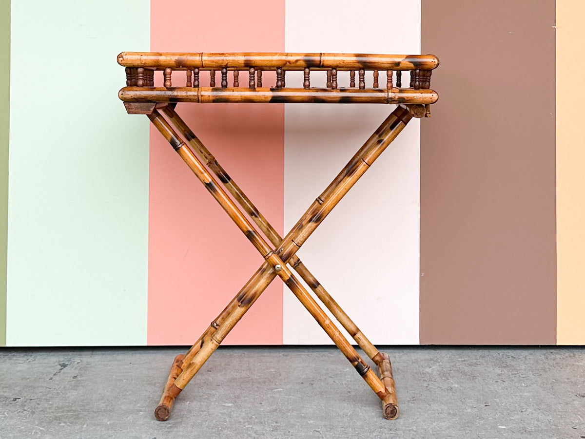 Tortoiseshell Bamboo Folding Tray