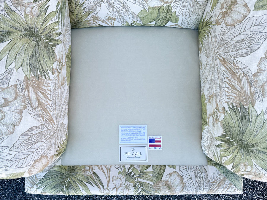 Pair of Tropical Upholstered Chairs