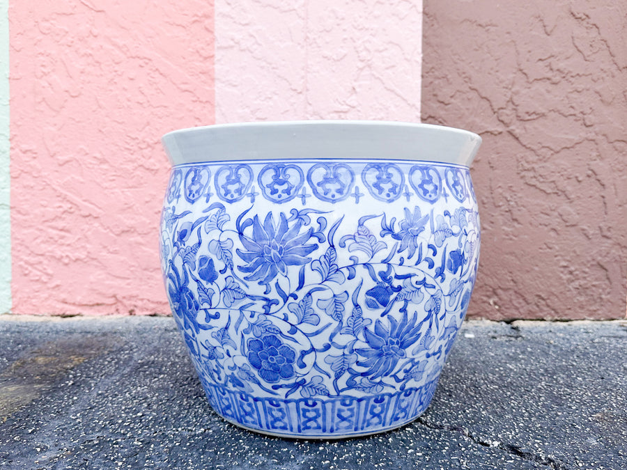 Blue and White Forever Cachepot