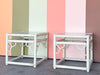 Pair of Ficks Reed Rattan Side Tables