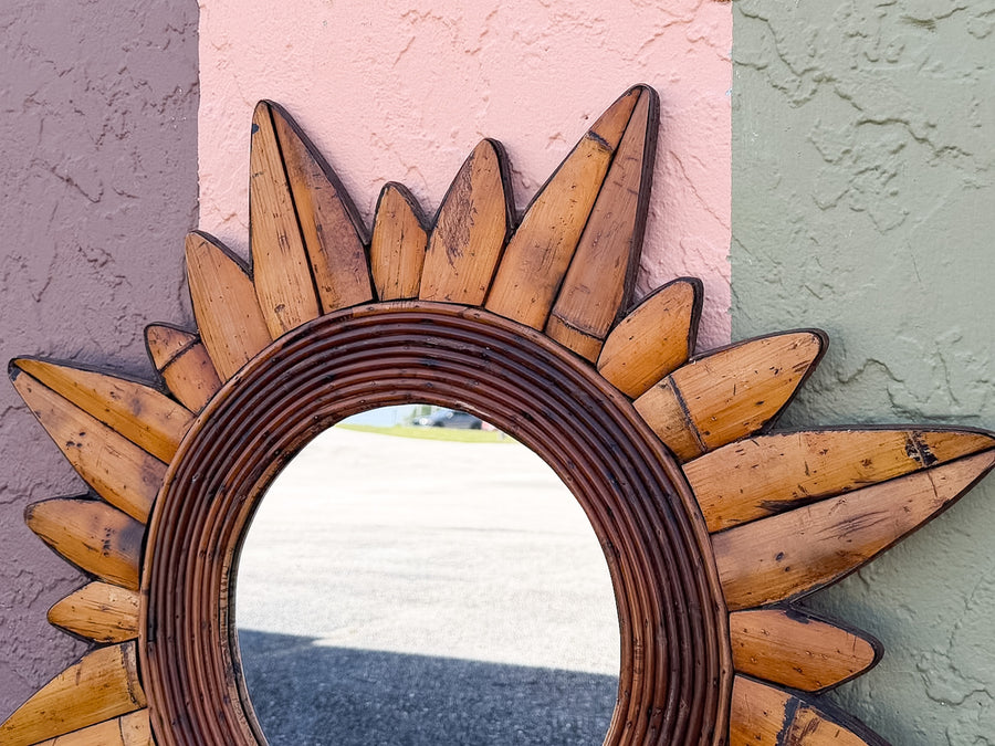 Bamboo Sunburst Mirror
