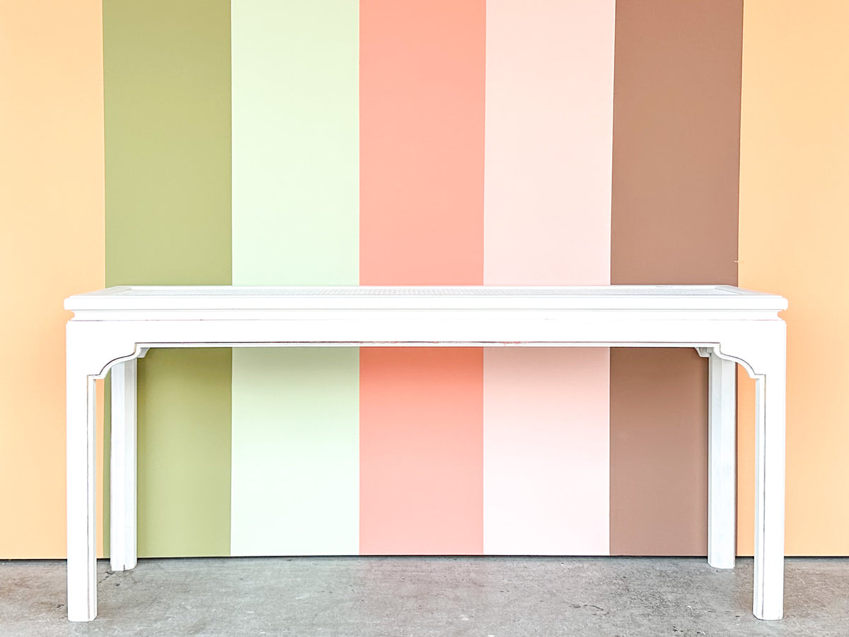 Moroccan Chic Cane Console