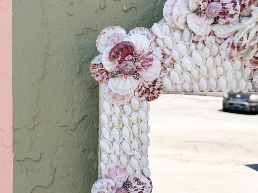 Lavender Love Shell Chic Mirror