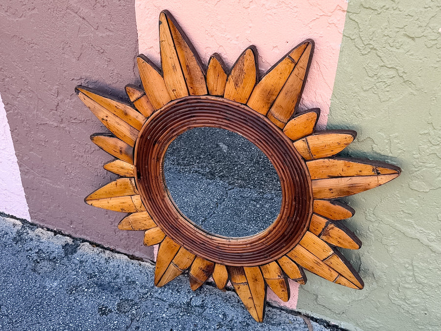 Bamboo Sunburst Mirror