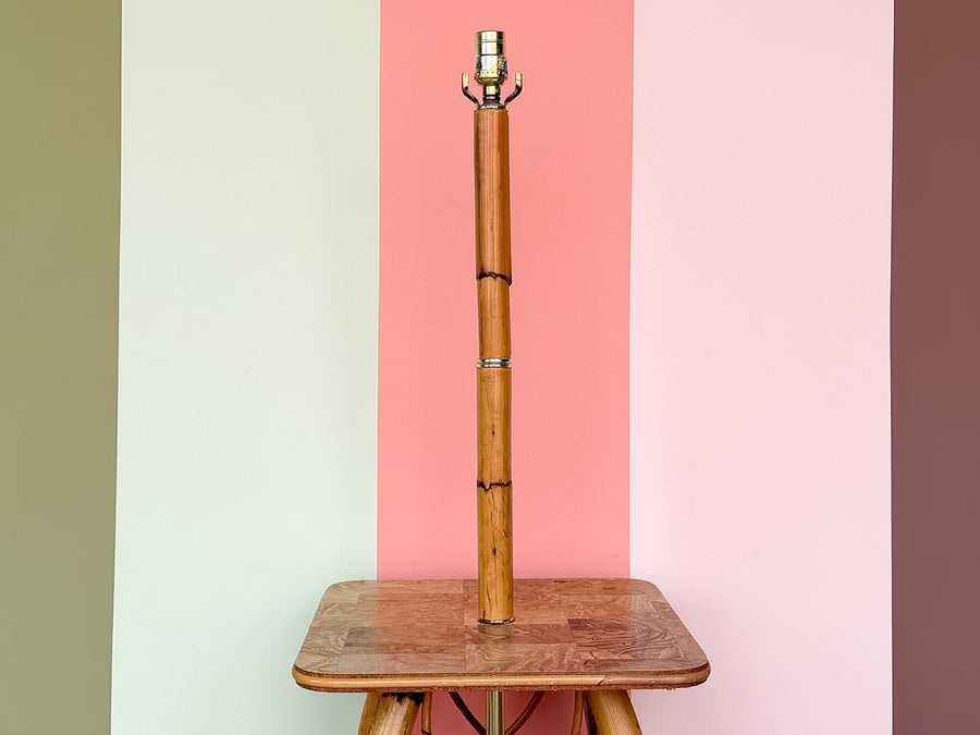 Old Florida Rattan Table Lamp