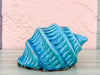 Turquoise Ceramic Conch Shell