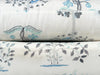 Pair of Pretty Blue and White Parsons Style Upholstered Chairs