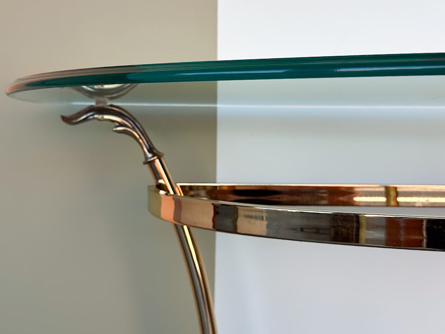 Regency Style Brass Demilune