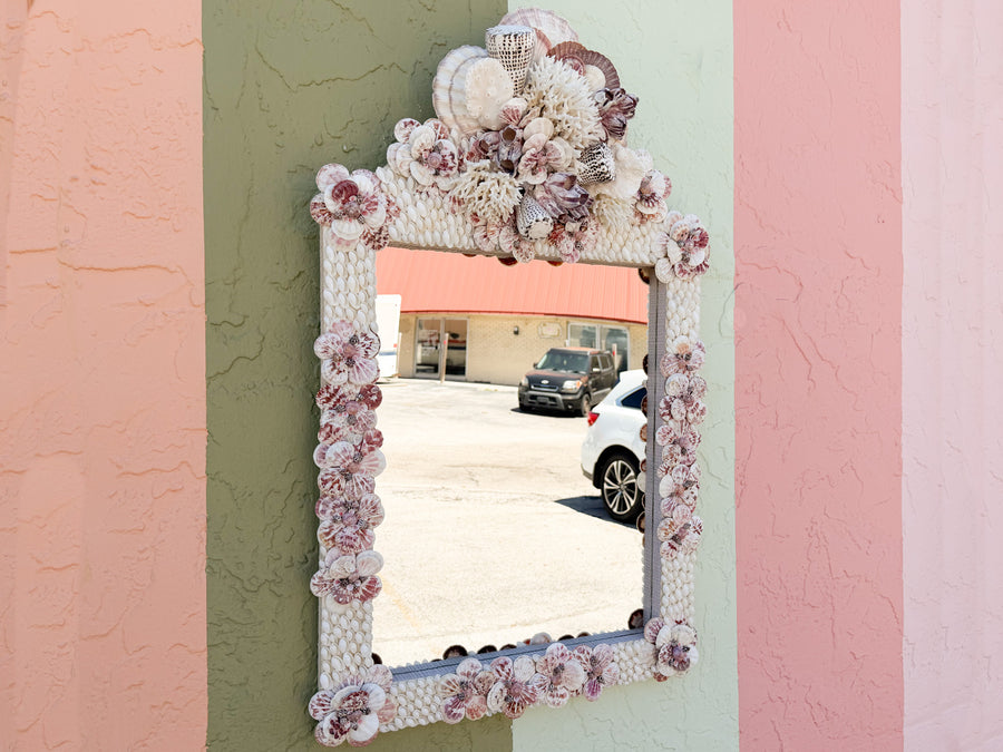 Lavender Love Shell Chic Mirror