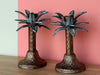 Pair of Palm Tree Candle Holders