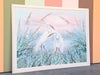 Huge Egret Original Art by A.Maley