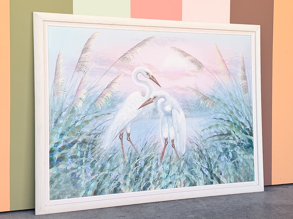 Huge Egret Original Art by A.Maley