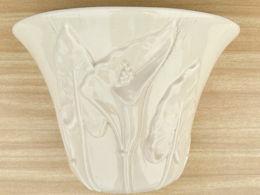 Pair of Old Florida Ceramic Wall Planters