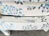 Pair of Pretty Blue and White Parsons Style Upholstered Chairs