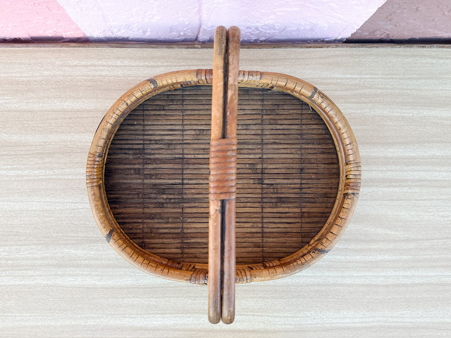 Rattan Tray with Handle