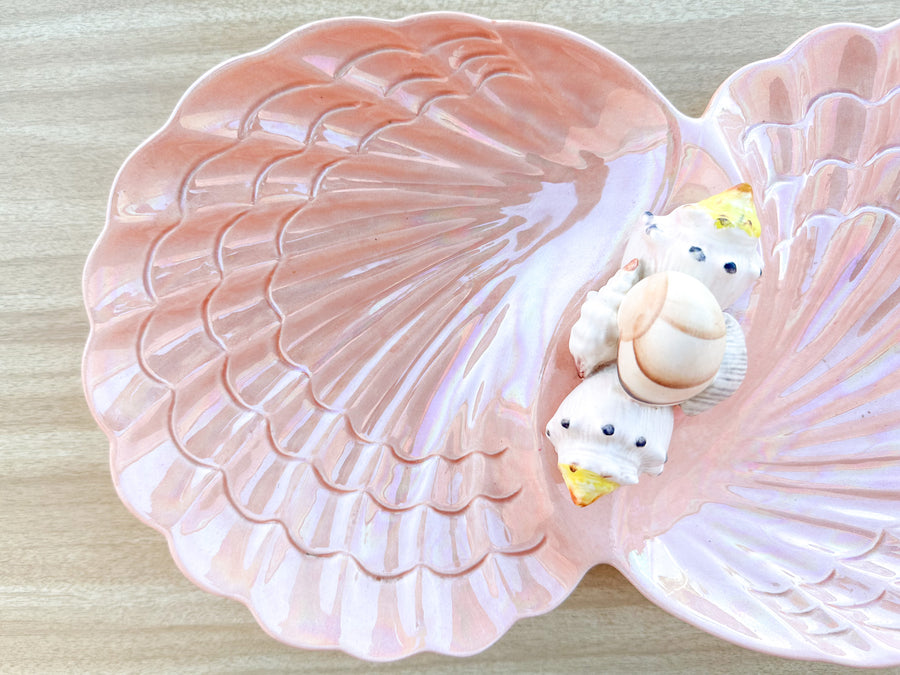 Iridescent Pink Shell Serving Dish