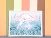 Huge Egret Original Art by A.Maley