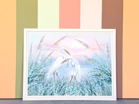 Huge Egret Original Art by A.Maley