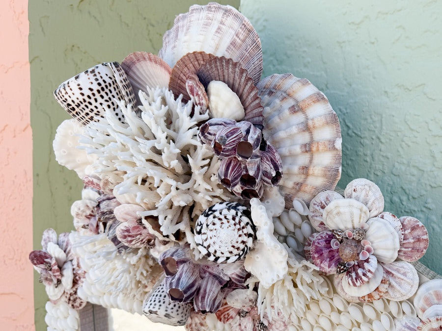 Lavender Love Shell Chic Mirror