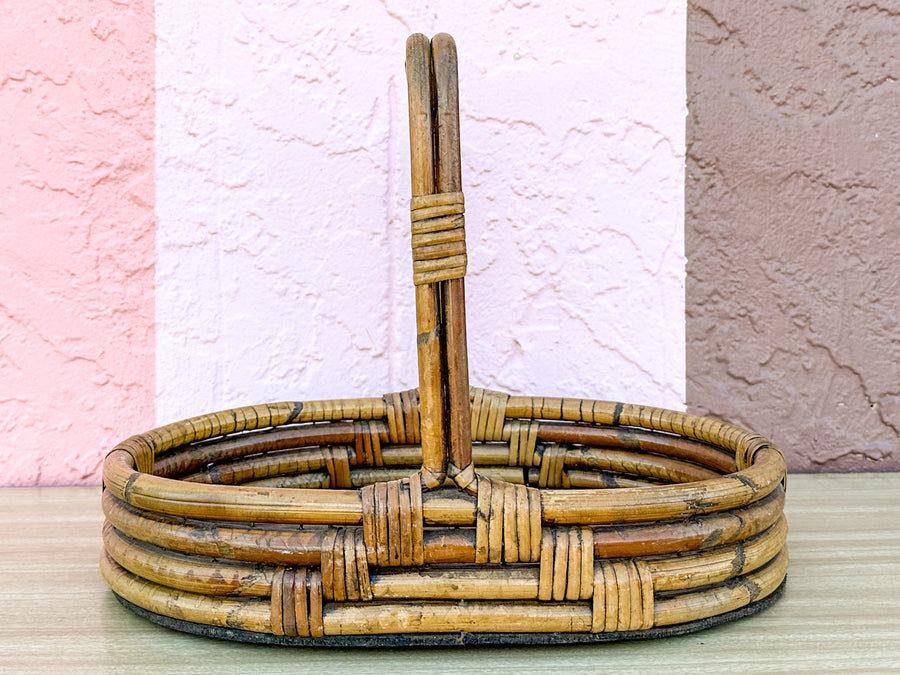 Rattan Tray with Handle