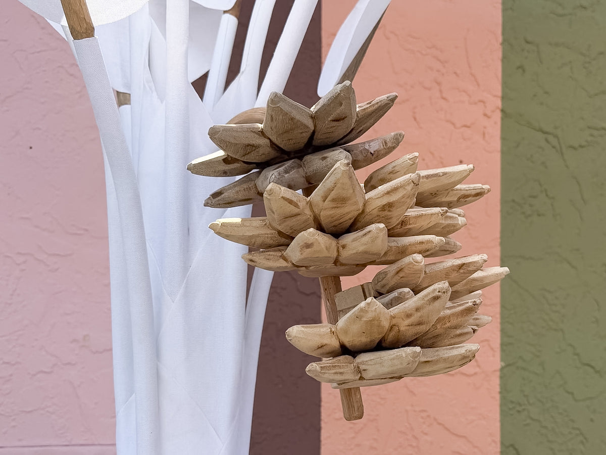 Nine Foot Canvas Banana Palm Tree