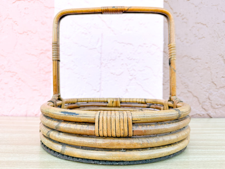 Rattan Tray with Handle