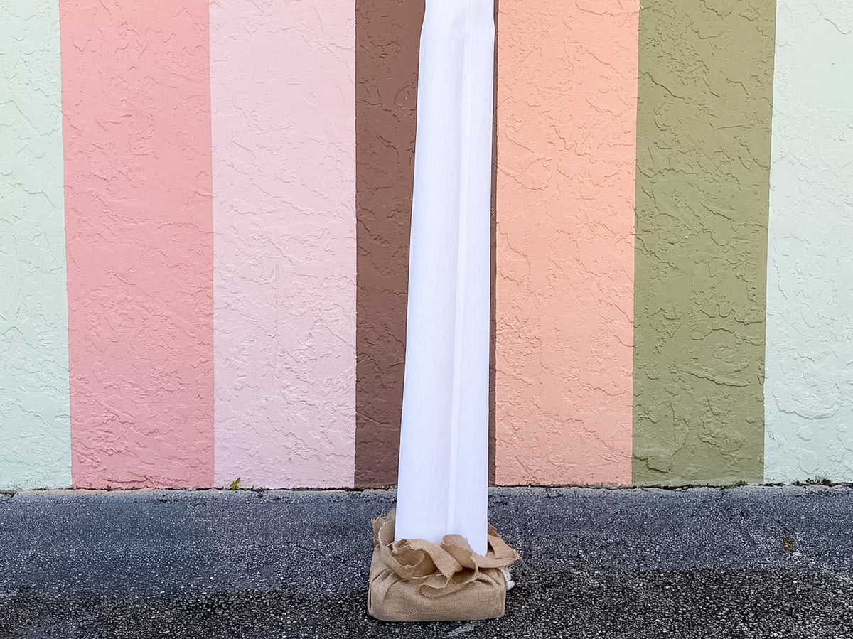 Nine Foot Canvas Banana Palm Tree