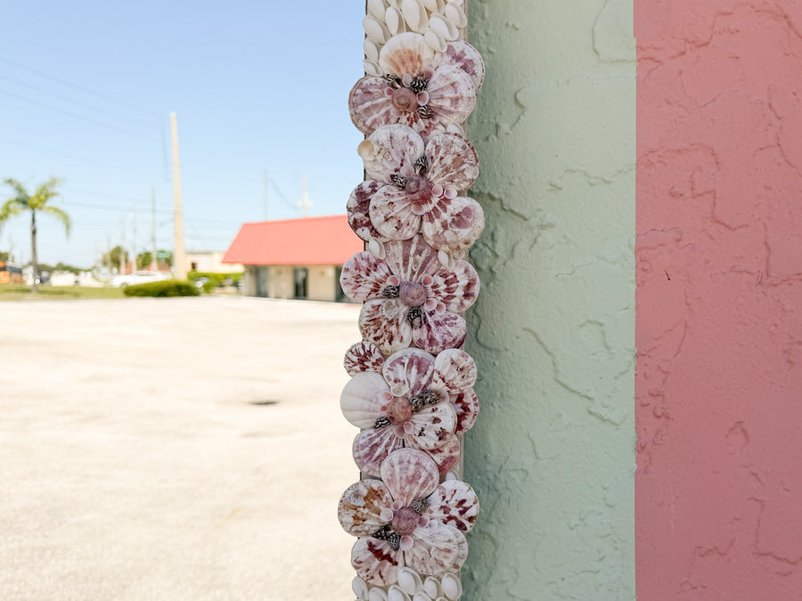 Lavender Love Shell Chic Mirror
