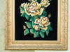 Granny Chic Floral Needlepoint Art