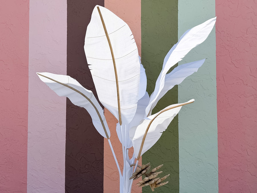 Eight Foot Canvas Banana Palm Tree