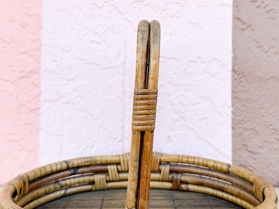 Rattan Tray with Handle