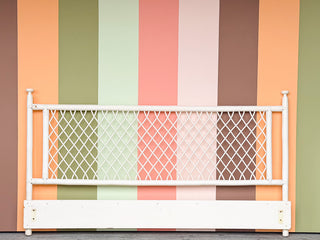 Lattice Love Rattan King Headboard
