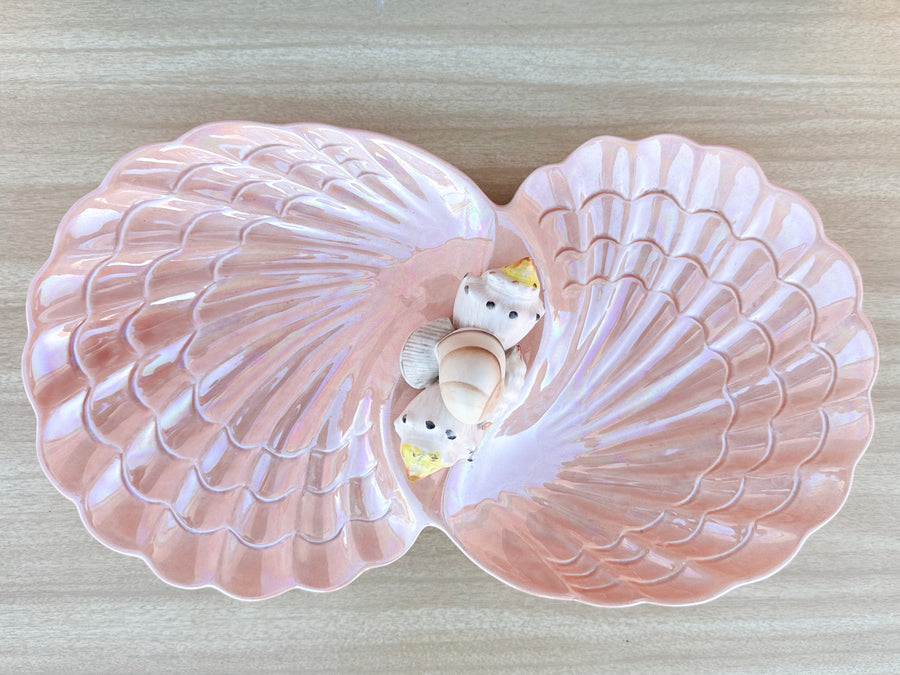 Iridescent Pink Shell Serving Dish