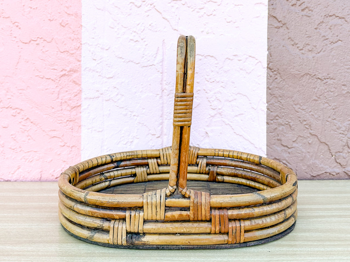 Rattan Tray with Handle