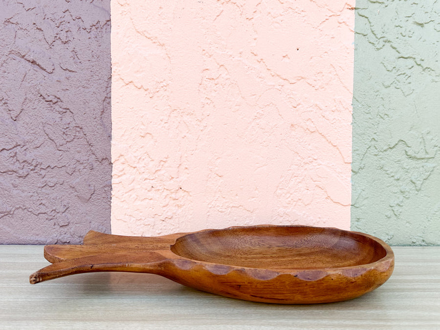 Pineapple Monkey Pod Serving Bowl