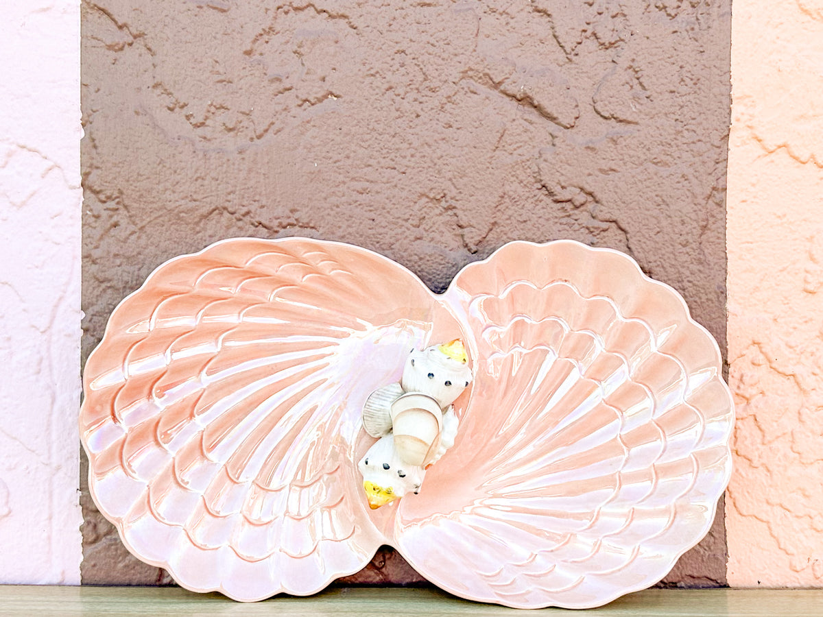 Iridescent Pink Shell Serving Dish