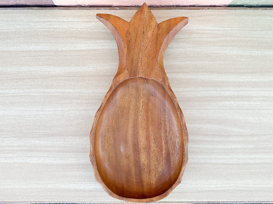 Pineapple Monkey Pod Serving Bowl