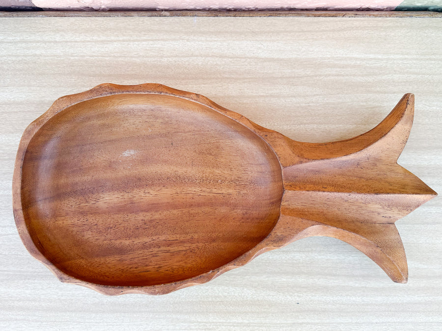 Pineapple Monkey Pod Serving Bowl