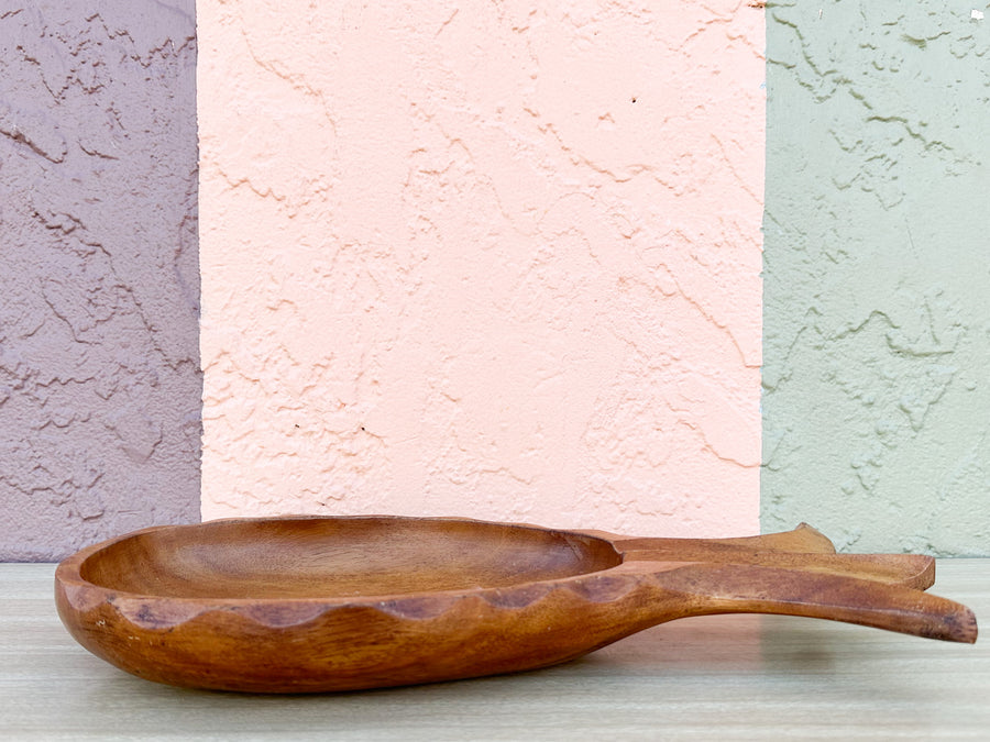 Pineapple Monkey Pod Serving Bowl