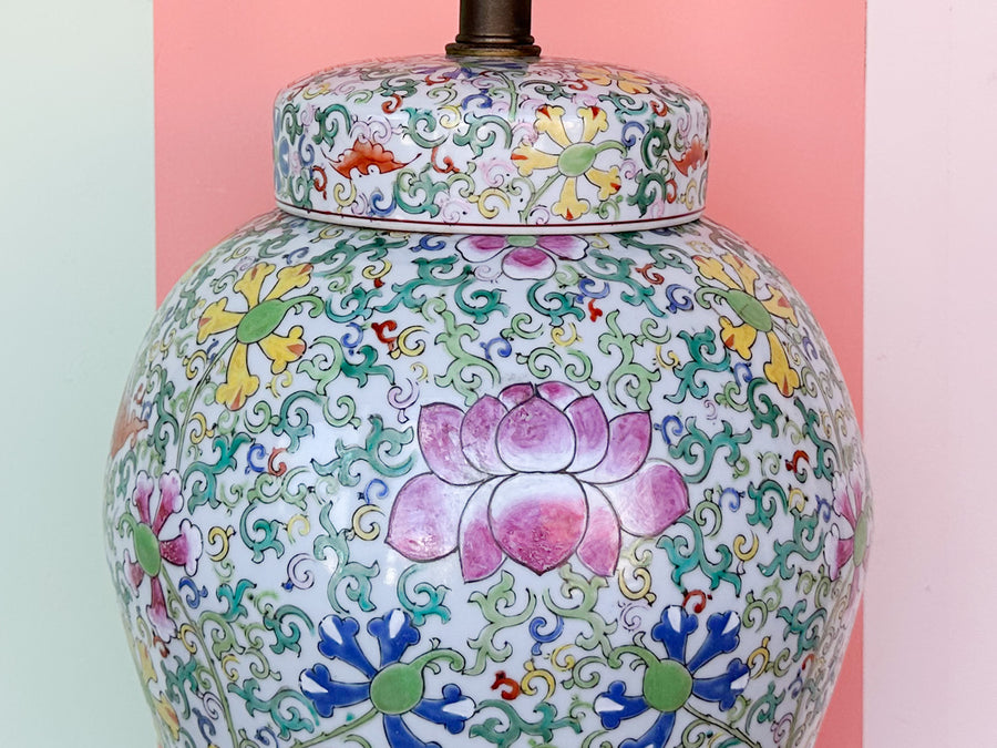 Colorful Chinoiserie Lamp